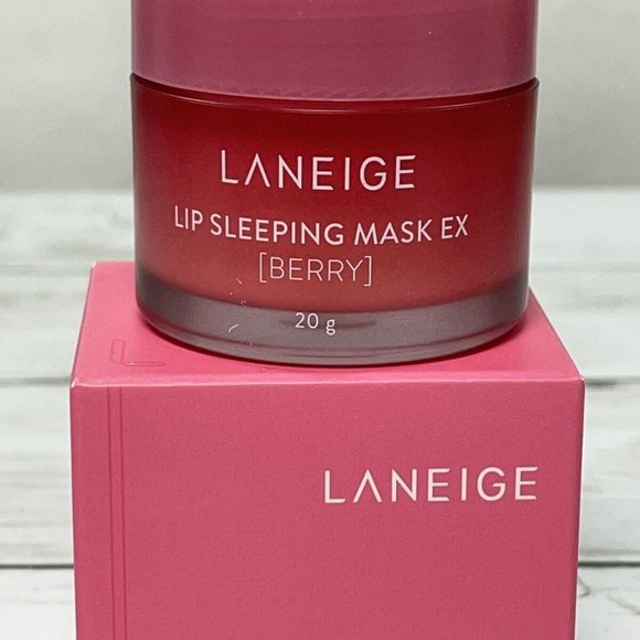 LANEIGE LIP SLEEPING MASK EX BERRY 0.7 oz / 20 g Kawaii K-BEAUTY Lip Gloss PINK - Picture 5 of 11